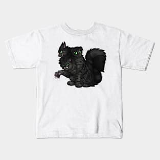 CerPURRus: Black Tabby Kids T-Shirt